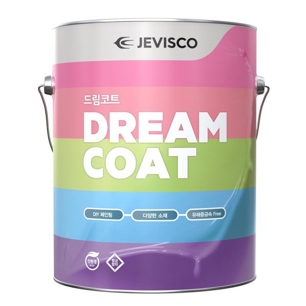 제비스코 드림코트 에그쉘광 화이트(3.8L) 수성페인트 벽지페인트